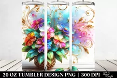 Watercolor Impatiens Tumbler Product Image 2