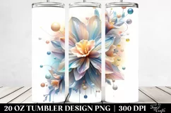 Abstract Pastel Shiny Narcissus Made of - 20 Oz Tumbler Product Image 2