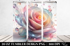 Abstract Pastel Shiny Rose Made of - 20 Oz Tumbler Product Image 2