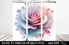 Abstract Pastel Shiny Rose Made of - 20 Oz Tumbler Product Image 2
