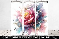 Abstract Pastel Shiny Rose Made of - 20 Oz Tumbler Product Image 2