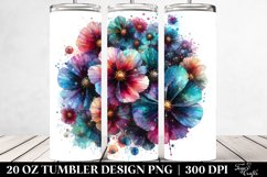 Watercolor Cosmos Tumbler Product Image 2