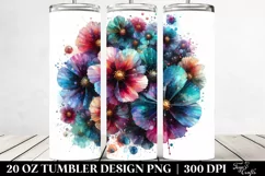 Watercolor Cosmos Tumbler Product Image 2