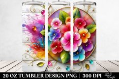 Colorful Impatiens | 20 oz Tumbler Product Image 2