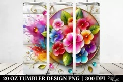 Colorful Impatiens | 20 oz Tumbler Product Image 2