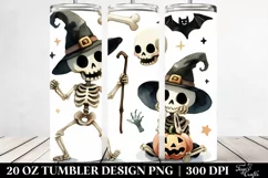 a Simple Funny Skeleton Haloween Clipart 20 Oz Tumbler Product Image 2