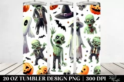 Simple Funny Haloween Zombie 20 Oz Tumbler Product Image 2