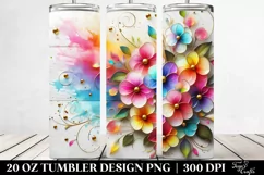 Watercolor Impatiens Tumbler Product Image 2
