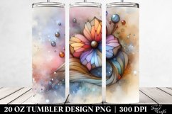 Wooden Stained Pansy Clipart 20 Oz Tumbler Product Image 2