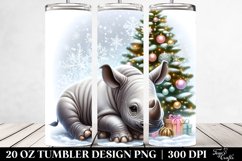Cute Baby Rhino Clipart 20 Oz Tumbler Product Image 2