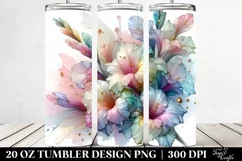 Abstract Gladiolus Watercolor 20 Oz Tumbler Product Image 2