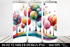 Colorful Whimsical Vibrant Trees | 20 oz Tumbler Product Image 2