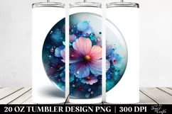 Watercolor Cosmos Tumbler Product Image 2