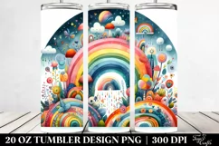 Colorful Whimsical Rainbow | 20 oz Tumbler Product Image 2