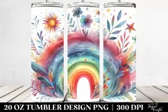 Colorful Whimsical Rainbow | 20 oz Tumbler Product Image 2