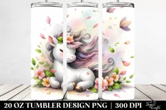 Watercolor Baby Unicorn Tumbler Product Image 2