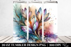 Abstract Pastel Crocus Stained 20 Oz Tumbler Product Image 2