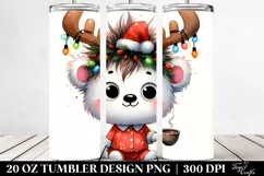 Winter Polar Bear with Crazy Haircut PNG Product Image 2