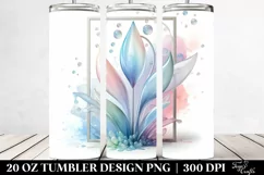 Snowdrop Watercolor Splash 20 Oz Tumbler Product Image 2