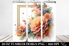 Marigold Watercolor Splash 20 Oz Tumbler Product Image 2