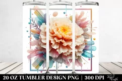 Marigold Watercolor Splash 20 Oz Tumbler Product Image 2