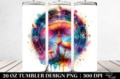 Magical Celestial Mushroom Watercolor 20 Oz Tumbler Product Image 2