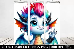 Proud Baby Dragon Stylized After PNG Product Image 2