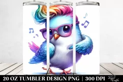 Cute Baby Dove Drawing Tumbler Product Image 2