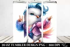 Cute Baby Dove Drawing Tumbler Product Image 2