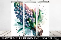 Watercolor Hyacinth Tumbler Product Image 2