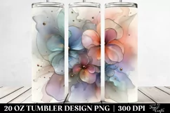 Abstract Glossy Pansy Clipart 20 Oz Tumbler Product Image 2