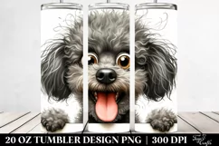 Crazy Poodle Peek-a-Boo | 20 oz Tumbler Product Image 2