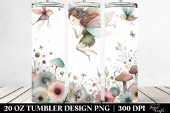 Whimsical Quirky Fairy Tumbler Design Product Image 2