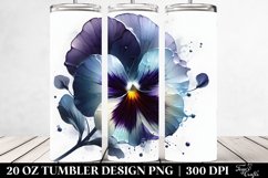 Watercolor Pansy Tumbler Product Image 2