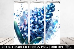 Watercolor Hyacinth Tumbler Product Image 2