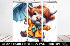 Dancing Baby Highland Cow, PNG Product Image 2