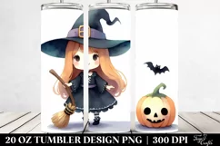Funny Witch Halloween Clipart 20 Oz Tumbler Product Image 2
