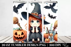 Simple Funny Witch Clipart, Transparent 20 Oz Tumbler Product Image 2