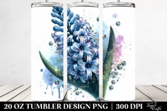 Watercolor Hyacinth Tumbler Product Image 2
