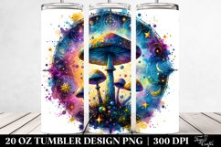 Vibrant Magical Celestial Mushroom 20 Oz Tumbler Product Image 2