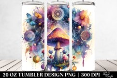 Magical Celestial Mushroom Clipart 20 Oz Tumbler Product Image 2