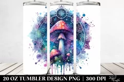 Magical Celestial Mushroom Clipart 20 Oz Tumbler Product Image 2