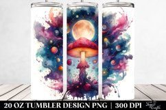 Magical Celestial Mushroom Clipart 20 Oz Tumbler Product Image 2