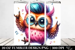 Excited Baby Owl, PNG Product Image 2
