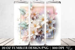 Shiny Jasmine Tumbler | 20 oz Tumbler Product Image 2