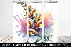 Watercolor Snapdragon Tumbler Product Image 2