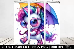 Cute Baby Unicorn Dancing 20 Oz Tumbler Product Image 2