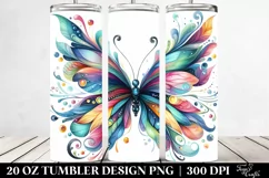 Vibrant Butterfly | 20 oz Tumbler Product Image 2