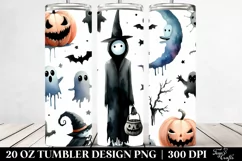 Simple Funny Nightmare Haloween Clipart 20 Oz Tumbler Product Image 2