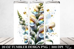 Watercolor Snapdragon Tumbler Product Image 2